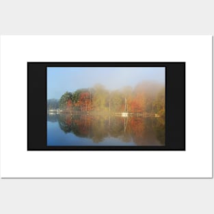 Fog and Fall Colors Posters and Art